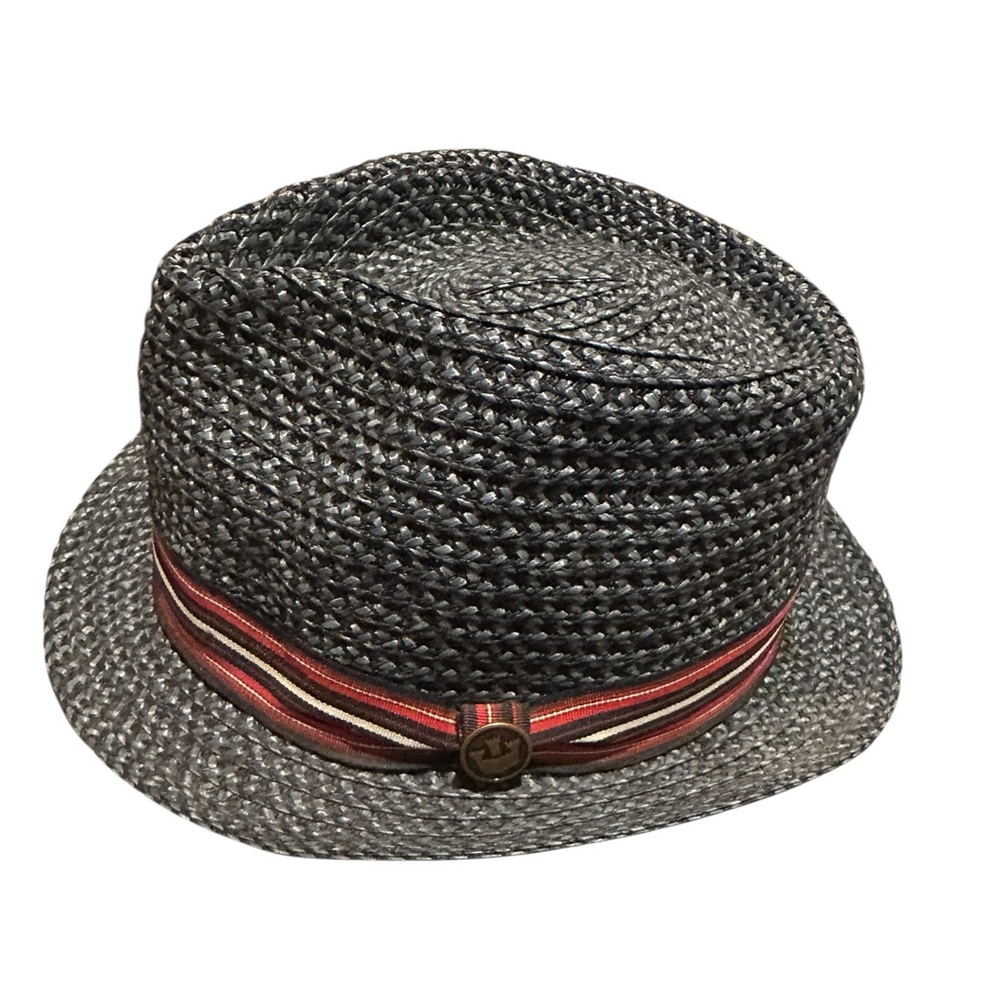 Goorin Bros Life of Leisure Woven Dark Blue Fedora Hat Size Small